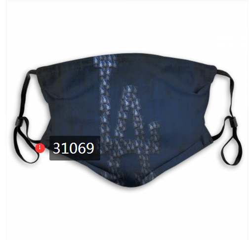 2020 Los Angeles Dodgers Dust mask with filter 13->mlb dust mask->Sports Accessory